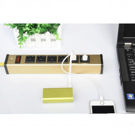 Dải ổ cắm đa năng để bàn với USB, thanh công suất mỏng với bộ sạc USB